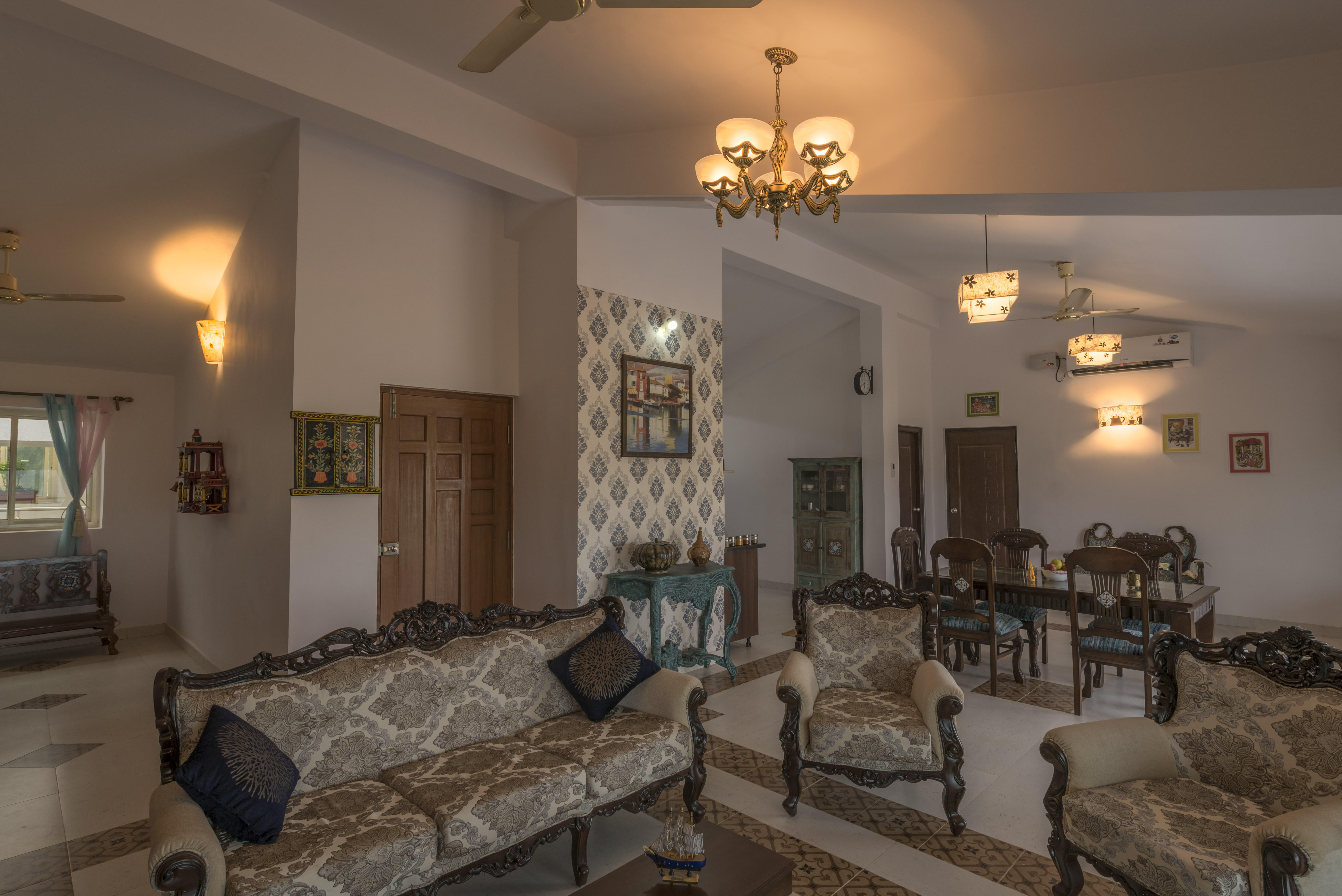 Aqua Terraza, Reis Magos — elegant living and dining interior